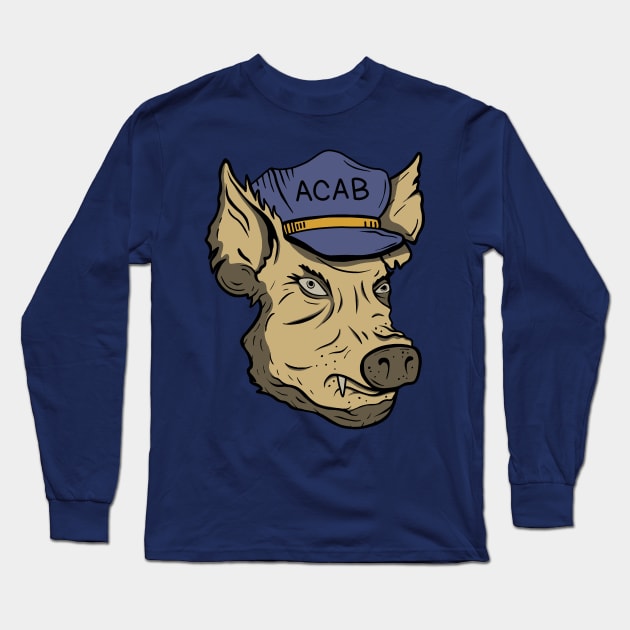 ACAB Pig Long Sleeve T-Shirt by valentinahramov